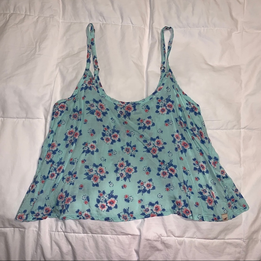 Floral Hollister Crop Top